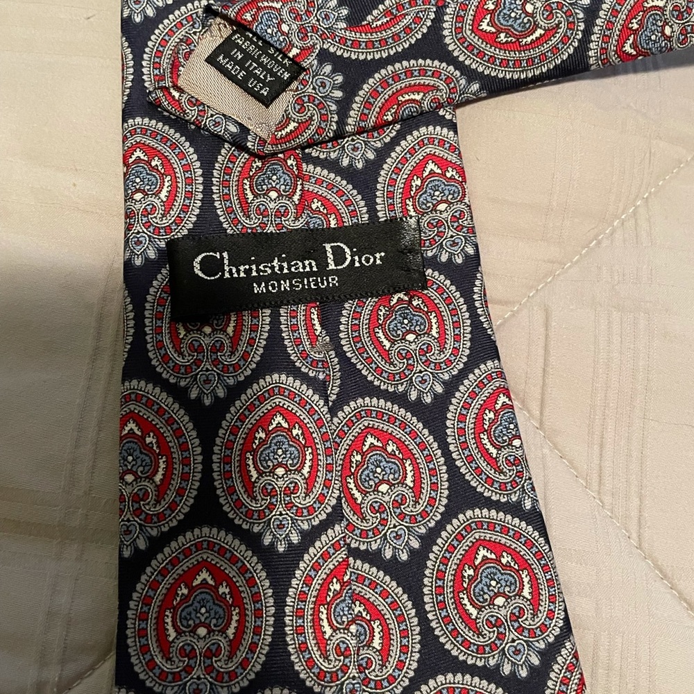 3 Men’s Christian Dior Silk Ties - Picture 4 of 6